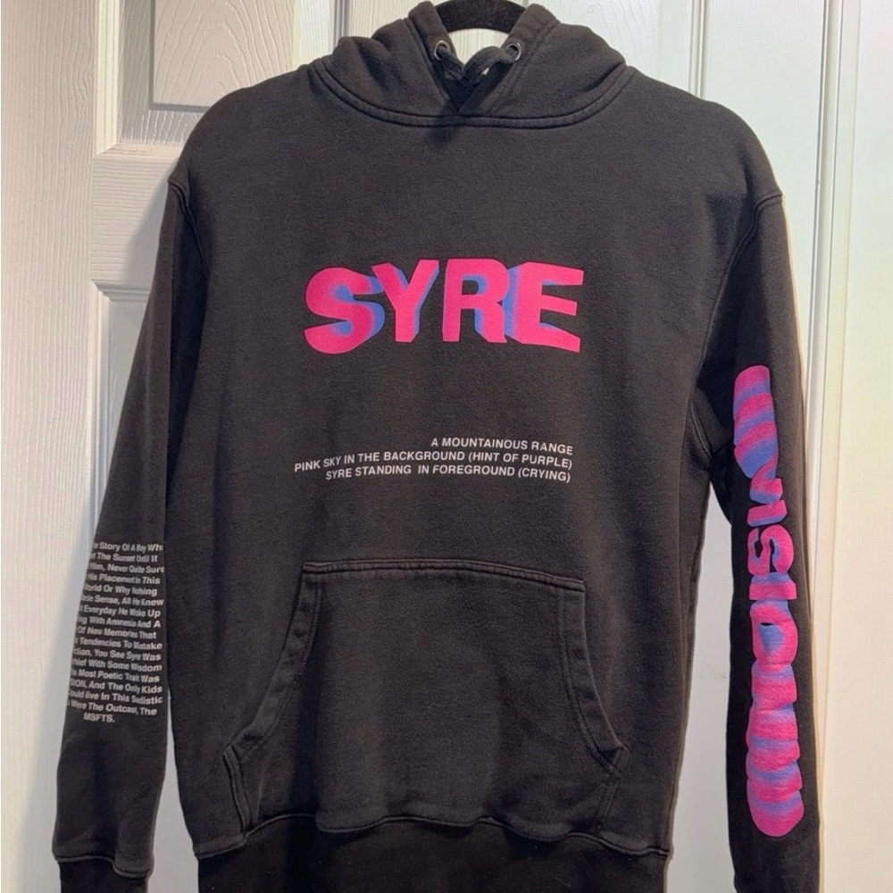 MSFTrep Jaden Smith Authentic SYRE faded black Hoodie